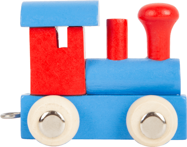 Locomotive Letter Train Red & Blue