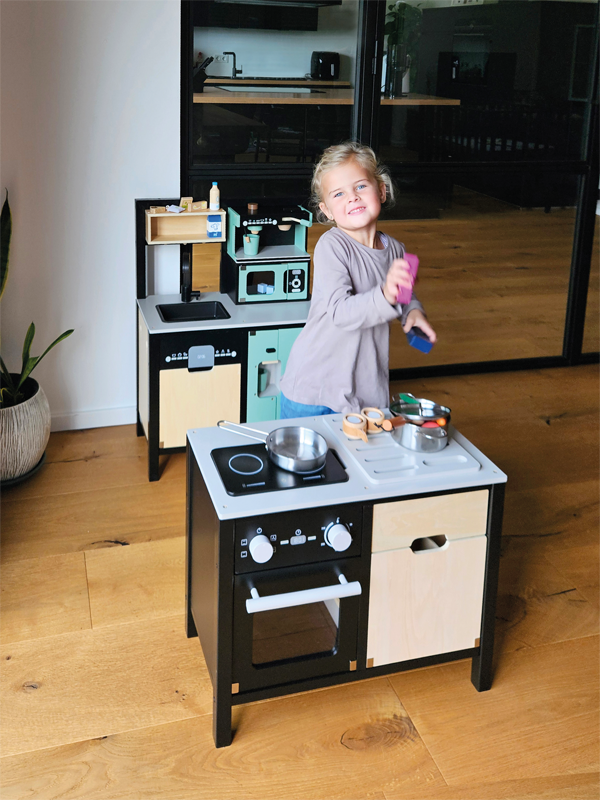 Cucina per bambini con isola Stile industriale