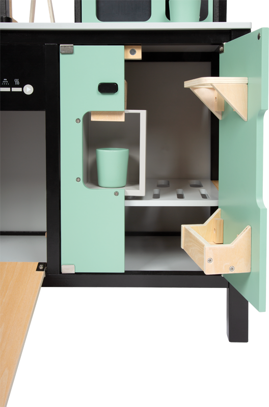 Cocina infantil industrial con isla