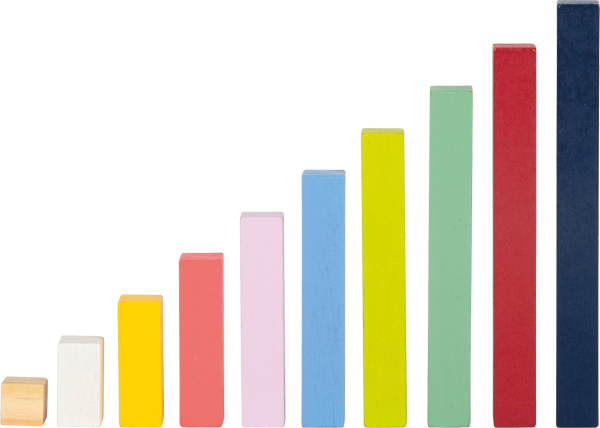 Scatola didattica Regoli con numeri &quot;Educate&quot;