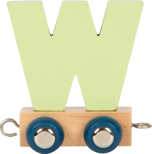 Train alphabet polaire lettre W