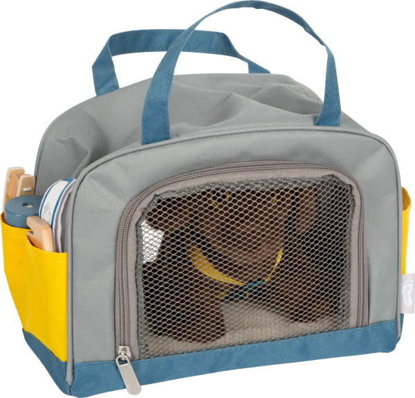 Dog with Carry Bag and Care Set