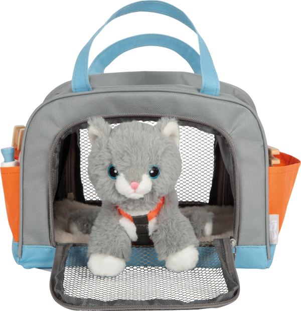 Cat with Carry Bag and Care Set