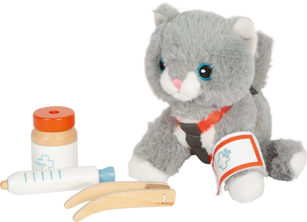 Cat with Carry Bag and Care Set