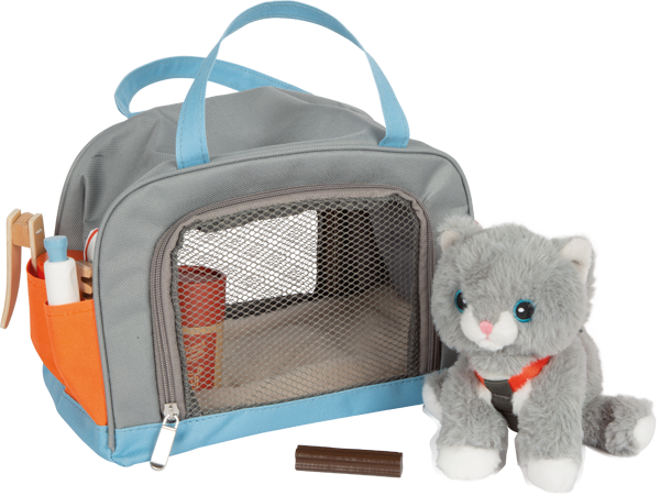 Cat with Carry Bag and Care Set