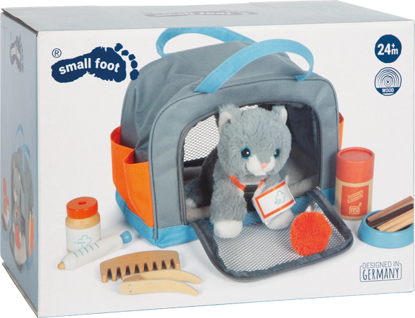 Cat with Carry Bag and Care Set