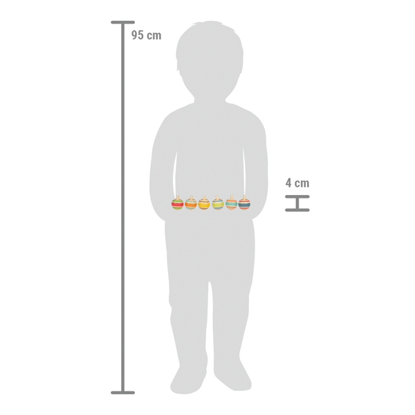 Set de toupies basculantes en bois