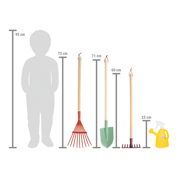 Set d'outils de jardinage avec arrosoir « Tiny Garden »