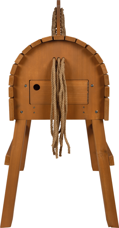 Cheval de bois marron