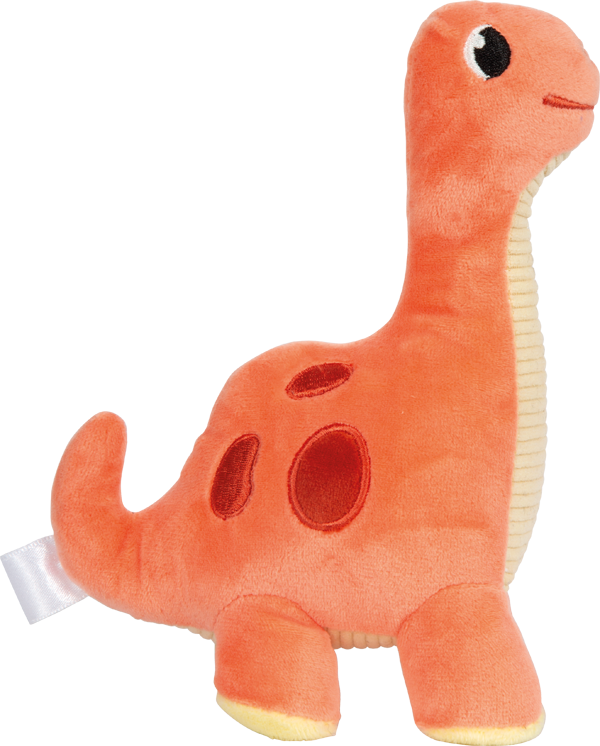 Peluche dinosaurio rojo &quot;Dino&quot;