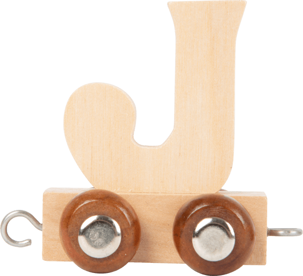 Wooden Letter Train J