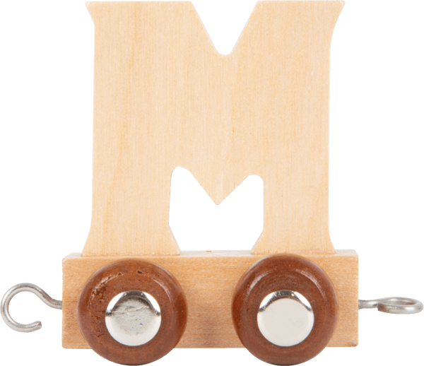 Wooden Letter Train M