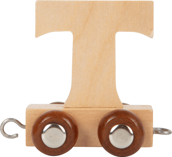 Wooden Letter Train T