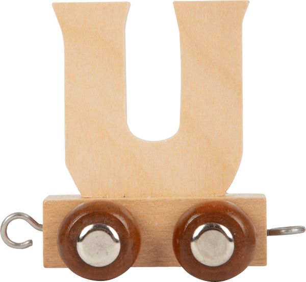 Wooden Letter Train U