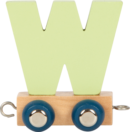 Train alphabet polaire lettre W