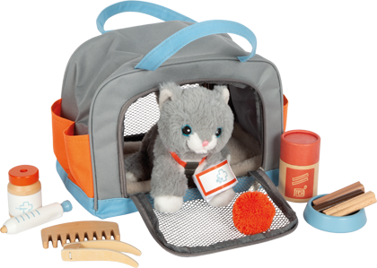 Cat with Carry Bag and Care Set