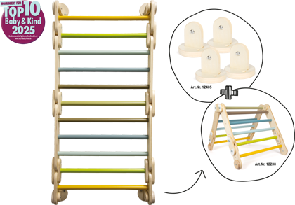 Triangle d’escalade et espalier 2 en 1 « Adventure »
