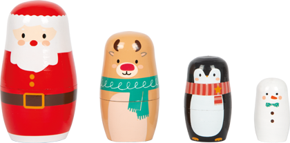 Christmas Matryoshka Dolls