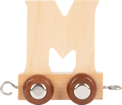 Wooden Letter Train M       