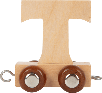 Wooden Letter Train T         