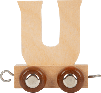 Wooden Letter Train U        