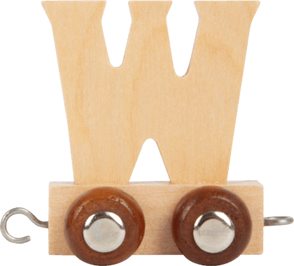 Wooden Letter Train W          