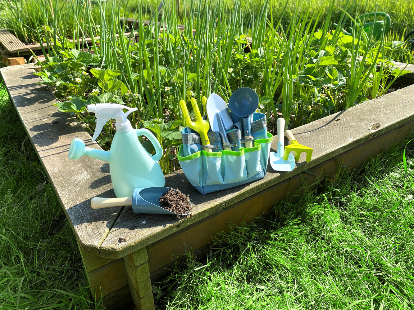 Sac de jardinage avec outils pour enfant - Outils de jardinage -  Aménagement de jardin - Jardin et Plein air