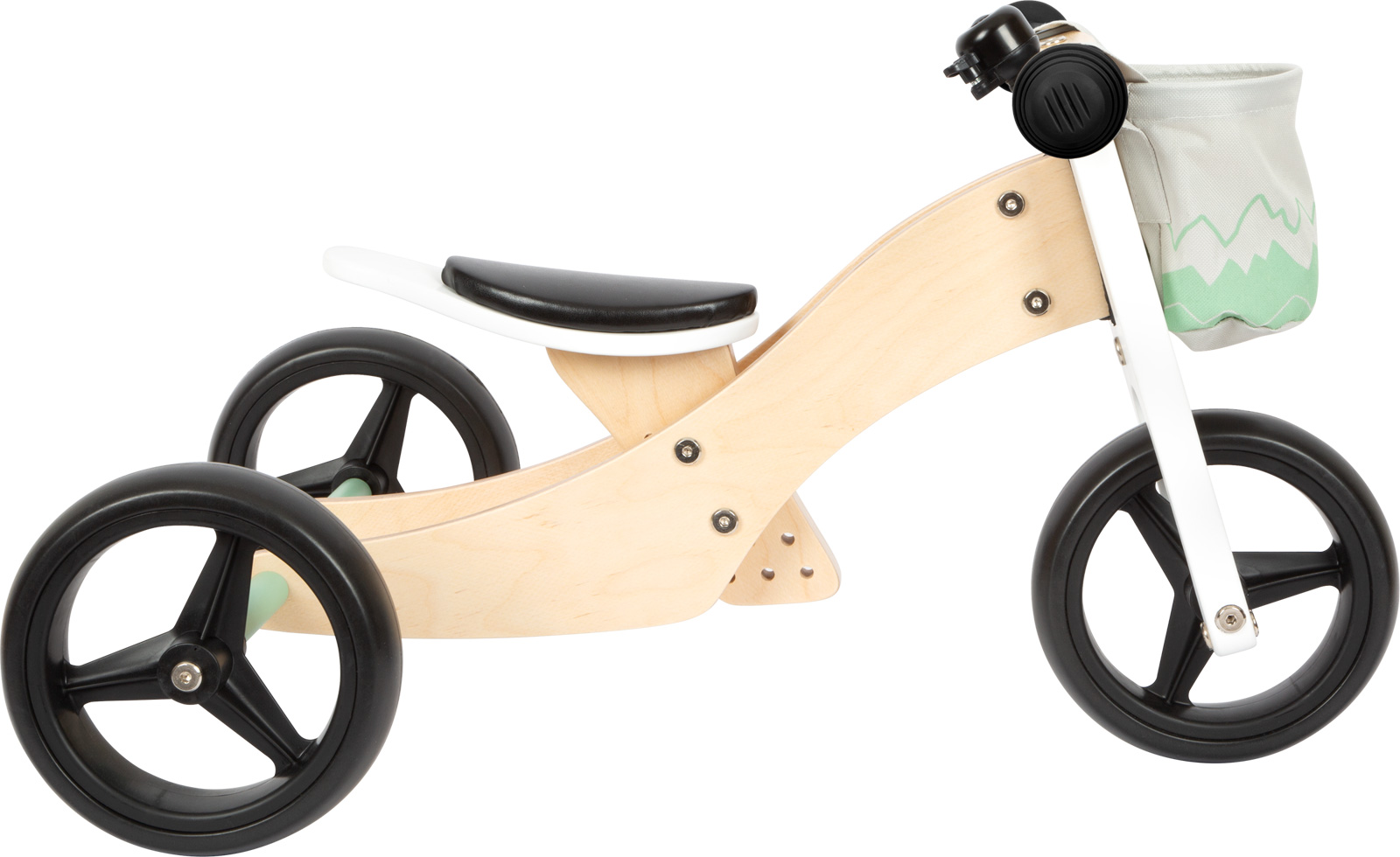 Mini-draisienne d'enfants vélo d'apprentissage en bois tricycle 2
