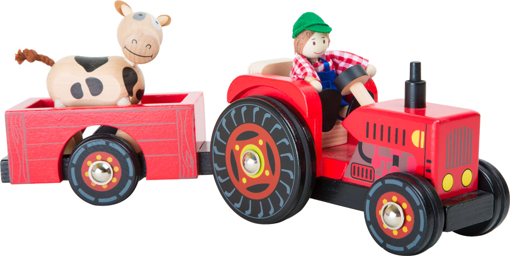 Traktor mit Anhänger „Bauernhof“, Spielwelten, Fahrzeuge & Spielwelten, Spielzeuge