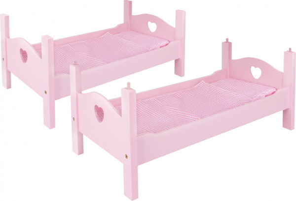 Puppenhochbett pink